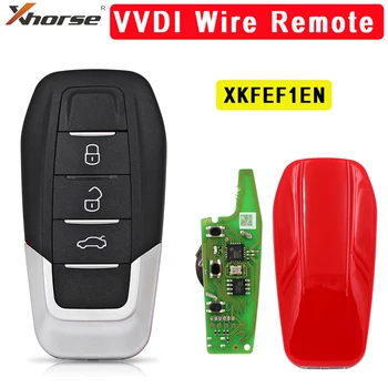 1/3/5ШТ 3 кнопки Xhorse XKFEF1EN Универсальный Дистанционный Ключ для VVDI Key Tool Max/Mini Key Tool / VVDI2 (Проводной)
