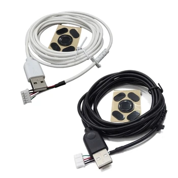 1 комплект USB-Мягкого кабеля для Мыши и Ножек для игровой Мыши Logitech G102 из ПВХ-провода
