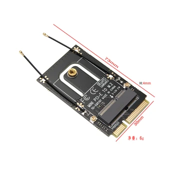 1 шт. M.2 NGFF К Mini PCI-E (PCIe + USB) Адаптер Для M.2 Wifi Bluetooth Беспроводная Карта Wlan Intel AX200 9260 8265 8260 Для ноутбука