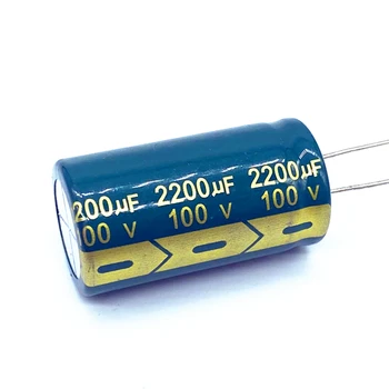 10 шт./лот 100 В 2200 МКФ алюминиевый электролитический конденсатор размер 22*40 2200 МКФ 20%