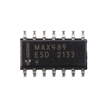 10 шт./лот MAX489ESD + T SOP-14 Интерфейсная микросхема RS-422/RS-485 с низким энергопотреблением и ограниченной скоростью нарастания Рабочая температура:- 40 C-+ 85 C