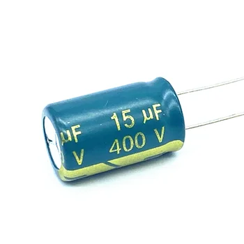 100 Stks/partij 15Uf Hoge Frequentie Lage Impedantie 400V15UF Aluminium Elektrolytische Condensator Maat 10*17 20%