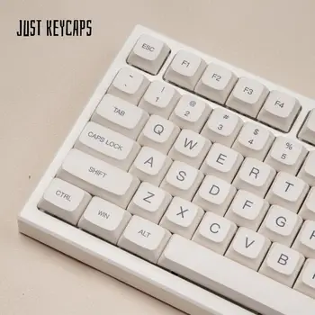 120 клавиш PBT Keycap XDA Profile, окрашенные в английский японский минималистичный белый цвет, колпачки для механической клавиатуры Cherry MX Switch