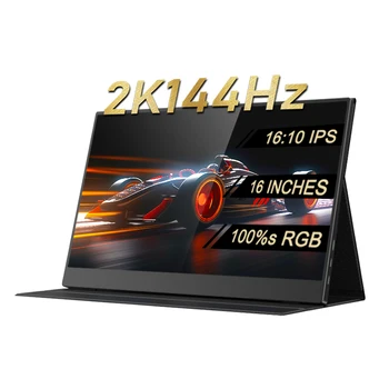 16 дюймов IPS Геймерский Портативный Монитор 2K 144Hz 100% s RGB HDR Игровой Расширенный Экран X-BOX Switch ПК Ноутбук Смартфон Компьютерная Панель