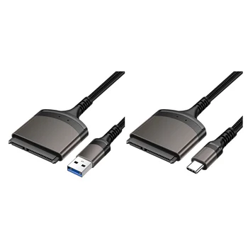 23 см USB 3.0/Type C К SATA Шнуру Алюминиевый Корпус Внешний Конвертер Поддержка Windows / macOS/Chrome OS/ Linux для 2,5-Дюймового SSD Жесткого диска