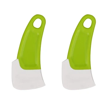 2X Лопаточка для бытовой уборки, смазка для термостойкой чистки, Гибкий утолщенный скребок для скребка для поддонов, Зеленый