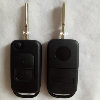 2ШТ Флип Складной Корпус Дистанционного Ключа 2 Кнопки для Mercedes Benz SLK E113 A C E S W168 W202 W203 Auto Car Key Shell Cas