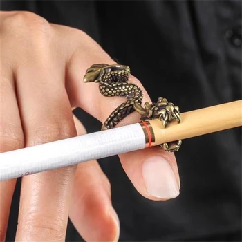 30шт мундштук для сигарет Металлическая подставка для рук с кольцом дракона Подставка для табака Сигареты Зажим для пальцев Аксессуары для курения Мужские гаджеты