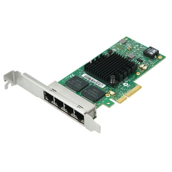 4 Порта PCIe для чипа Intel I350-T4 10/100/1000 Мбит/с Локальная карта Четырехпортовый Сервер Гигабитная Карта PCIe Ethernet