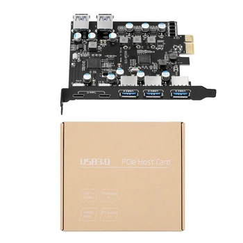 7-Портовый порт PCI-E-Type C (2), С 2 задними картами расширения PCI-E-USB 3.0 для настольных ПК