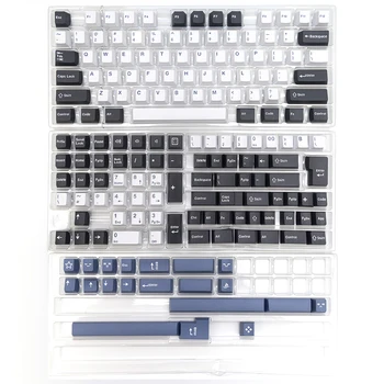 KBDiy GMK Arctic Clone Keycap Cherry Profile PBT Keycaps Синий Черный Белый Набор из 173 Клавишных Колпачков для Механической Игровой Клавиатуры На Заказ