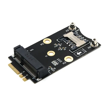 M.2 Wifi Адаптер Mini PCIE Беспроводной Сетевой Карты для M2 NGFF Key A + E Wifi Card Raiser со Слотом для SIM-Карты