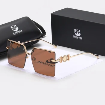 MePanda Унисекс Коробка с металлическими заклепками Персонализированные Модные солнцезащитные очки