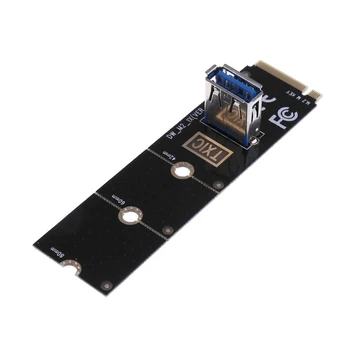 PCIe Riser Card PCI-e GPU Райзеры для .2/NGFF к порту USB3.0 Конвертер Адаптер Графическая Карта Удлинитель Кабеля Карта 10 Гбит/с