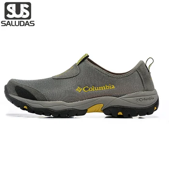 SALUDAS, мужские летние кроссовки, уличная повседневная обувь, нескользящие дышащие кроссовки для бега, Удобная и дышащая спортивная обувь