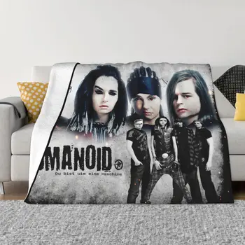 Tokio Hotel Rock Фланелевые пледы BillKaulitz Одеяло для дивана Легкие постельные принадлежности для улицы