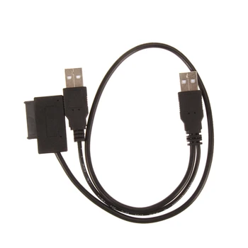 USB 2,0-7 + 6 13Pin Адаптер Кабель-Конвертер 16-дюймовый Оптический Привод Кабель-адаптер USB-Шины Кабель-Адаптер Питания для SATA CD/DVD