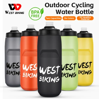 WEST BIKING Велосипедная бутылка для воды объемом 750 мл, Горный Гоночный велосипед, Портативная Спортивная Герметичная бутылка для воды, Велосипедное снаряжение