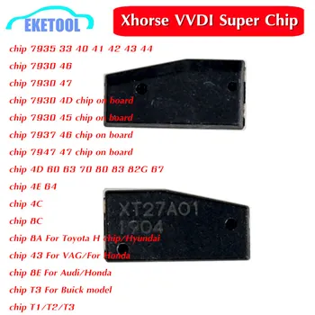 Xhorse VVDI суперчиповый транспондер XT27 Копия ключа Клон ID46/40/43/ 4D/8C/8A/T3 /47/41/42/45/ ID46 для VVDI2 Инструмент для ключей VVDI 10 шт.