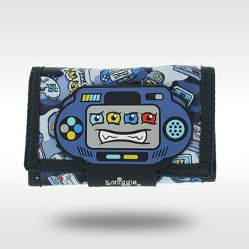 Австралия Оригинальный детский кошелек Smiggle, синий кошелек, кожаная сумка для карт, кошелек для монет, оригинал высокого качества