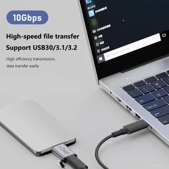 Адаптер жесткого диска USB-A/Type-C к Micro B Конвертер Передачи данных USB3.1 Gen2 Высокоскоростной 10 Гбит/с для Кабеля Жесткого диска Мобильного телефона