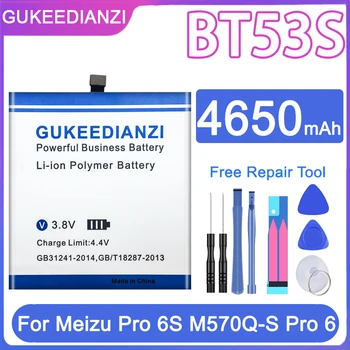 Аккумулятор Большой Емкости GUKEEDIANZI BT53S 4650mAh для Meizu PRO 6 PRO6/Pro 6s/PRO6s Batteries Бесплатные Инструменты