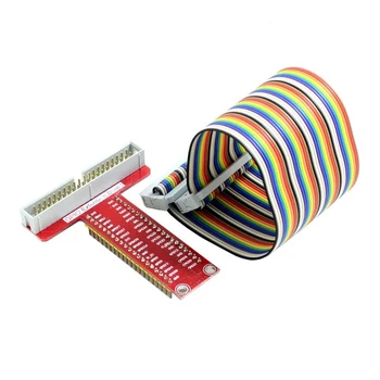 Аксессуары Плата расширения GPIO T-типа, кабель 40P для Raspberry Pi 3B +/4B