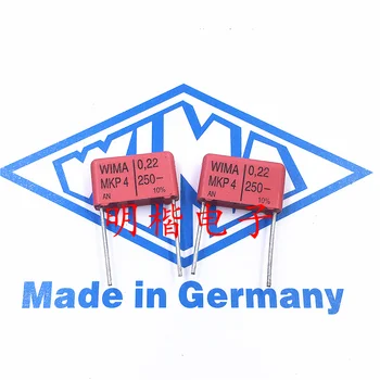 Бесплатная доставка 10шт/30шт WIMA Германия конденсатор MKP4 250V 0.22МКФ 250V224 220nf P = 15 мм