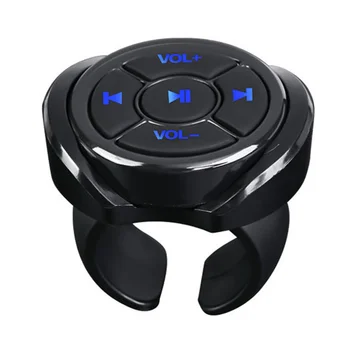 Беспроводная мультимедийная кнопка Bluetooth Пульт дистанционного управления автомобильным мотоциклом Рулевое колесо велосипеда Пульт воспроизведения музыки для телефона планшета