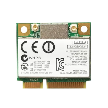 Беспроводной адаптер 2.4 G/5G Mini PCI-E 300M Bluetooth WiFi Сетевая карта для ноутбука