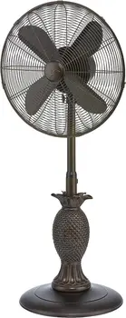 Вентилятор на подставке, 3-скоростной осциллирующий вентилятор с регулируемой высотой, Islander, Антикварный вентилятор, 18-дюймовый ручной вентилятор Портативный вентилятор Fa