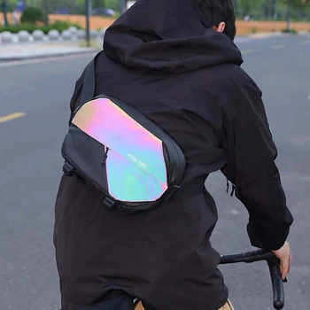 Водонепроницаемая сумка через плечо, портативная сумка для велосипедного руля, многофункциональная передняя сумка для велосипедной перекладины, светоотражающая для дорожного горного велосипеда