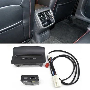 Высококачественное USB Зарядное устройство Разъем для порта зарядного устройства Автомобильные Аксессуары Chargerkit Внутренние Переключатели с двойной крышкой Заднее USB Зарядное устройство