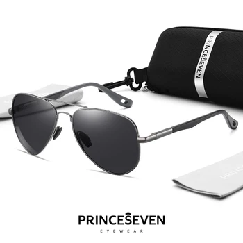 Дизайнер бренда PRINCESEVEN, Фотохромные Солнцезащитные Очки, Высококачественные Мужские Поляризованные Металлические Солнцезащитные Очки, Зеркало для вождения, Солнцезащитные Очки UV40