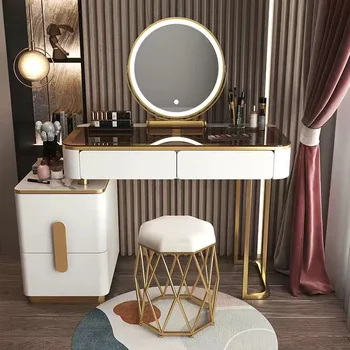 Зеркала для макияжа Освещение выдвижных ящиков туалетного столика Туалетный столик в гостиной Туалетный столик Компьютерный Шкаф Мебель для спальни