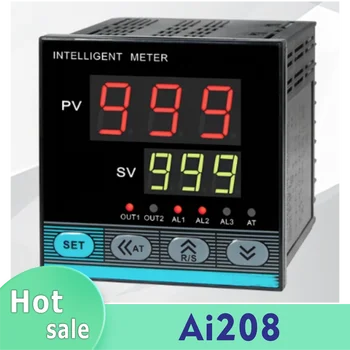 Интеллектуальный прибор для контроля температуры серии AI208 AI208-9-RB10 AI208-9-SB10