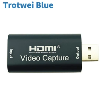 Карта захвата HDMI, устройство захвата видео, захват игры, USB 2.0, видеомагнитофон 4K 1080P для PS4, игровая DVD-камера HD, прямая трансляция