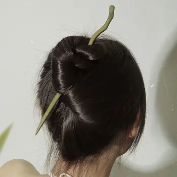 Классический Элегантный диск для волос Для женщин, головной убор Hanfu, Шпилька, Вилка для волос в китайском стиле, Аксессуары для волос, Деревянная Палочка для волос