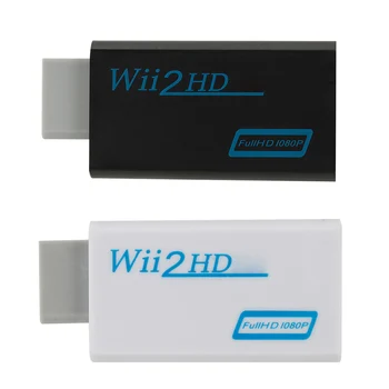 Конвертер, совместимый с WII в HDMI с разрешением Full HD 1080P, Адаптер, совместимый с Wii 2 HDMI