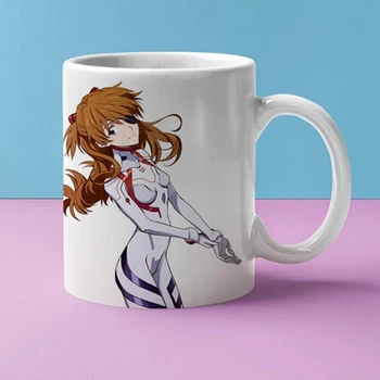 Кофейная кружка с мультяшной девушкой-Воином, керамическая креативная кофейная кружка, подарок фанату аниме на день рождения, 11 унций