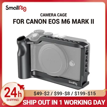 Крепление для камеры SmallRig Camera Cage Rig для Canon EOS M6 Mark II с Удобной ручкой и 2-мя Креплениями для холодного Башмака для аксессуаров Canon Camera Accessries 2515B