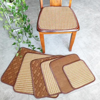 Летний офисный стул, подушка из ротанга, противоскользящие коврики для классных кресел, подушки для автомобильных сидений, простые бытовые подушки для стульев