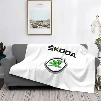 Логотип Skoda, Очень теплые Мягкие одеяла, Набрасываемые на диван / Кровать / Автомобиль для путешествий