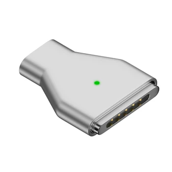 Магнитный Преобразователь PD 140 Вт Адаптер быстрой зарядки PD с индикаторной лампой преобразователь Type-C для Magsafe для MacBook Air/ Pro