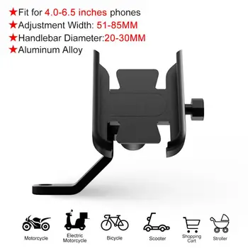 Металлический велосипедный держатель для телефона из алюминиевого сплава, противоскользящий кронштейн, вращение на 360, 6,5 дюймов, кронштейн для поддержки GPS, аксессуары для велосипеда