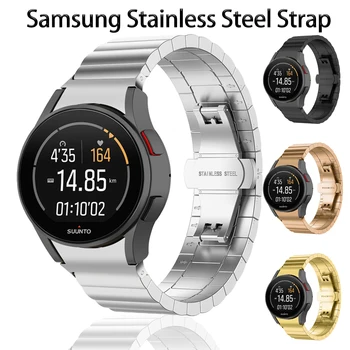 Металлический Ремешок Для Samsung Galaxy Watch 4/6 Classic 47 мм 43 мм 46 мм 42 мм Starp Galaxy Watch из Нержавеющей Стали 4 5 6 40 мм 44 мм 5Pro