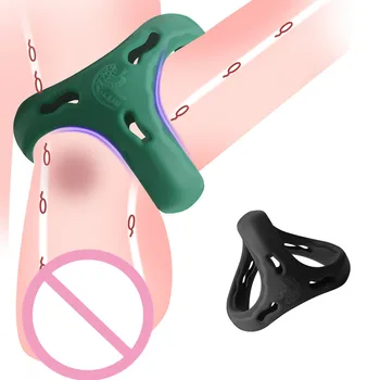 Многоразовое кольцо для пениса, Силиконовое Кольцо для спермы, Эластичное Увеличение, Задержка Эякуляции, Эрекция, Секс-игрушки для мужчин