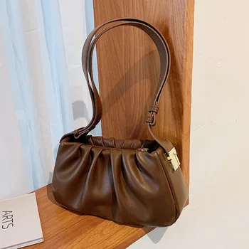 Модная женская сумка через плечо в стиле ретро: Уникальный дизайн, летняя мода, стильная и минималистичная плиссированная сумка через плечо для шикарного образа