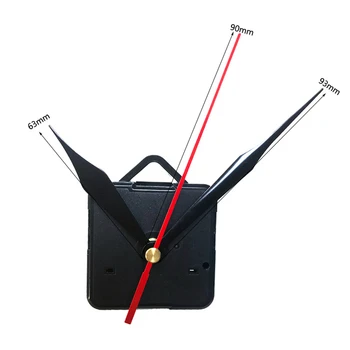Надежный часовой механизм с ручным набором 69x56x16 мм черного цвета для замены кварцевого часового механизма на панели размером 2-3 мм своими руками
