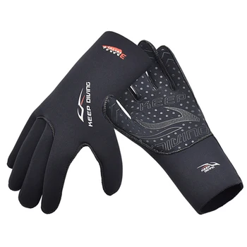 Неопреновые перчатки с защитой от царапин, 3 мм Противоскользящие неопреновые перчатки для дайвинга, сохраняющие тепло, Прочные Перчатки для подводного плавания, Аксессуары для подводного плавания в аквариуме